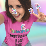 Baby Cute Unicorn Stickers/ Rainbow Neon Pastel Kawaii Chibi Baby Unicorn Collection B Laptop Decal, Planner, Journal Vinyl Stickers