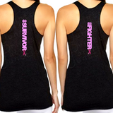 Breast Cancer Hashtag Survivor/ Fighter Tank Top/ Workout Tank Top, Breast Cancer Awareness Triblend Tank, #Survivor, #Fighter Shirt