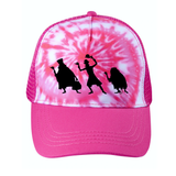 Disney Halloween Tie Dye Hat/ Haunted Mansion Hitchhiking Ghosts Trucker Adjustable Cap