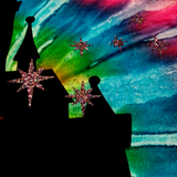 Disney Tie Dye Tinkerbell Shirt/ Disney Vacation Cinderella’s Castle/ Glitter Tinkerbell Silhouette Family Matching Vacation Tie Dye T-Shirt