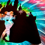 Disney Tie Dye Tinkerbell Youth Shirt/ Disney Cinderella’s Castle Tie Dye Shirt/ Glitter Tinkerbell Silhouette Family Matching Youth Shirt