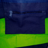 Hello Fall Autumn Tote Bag/ Fall Leaves Canvas Tote/ Metallic Gold, Orange And Green Rustic Fall Colors Book Bag