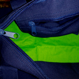 Happy Fall Y’all Autumn Tote Bag/ Fall Leaf Canvas Tote/ Metallic Orange And Green Rustic Fall Colors Book Bag