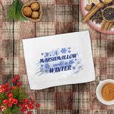 Christmas Towels/ It’s A Marshmallow World In The Winter Holiday Farmhouse Waffle Weave Kitchen Dish Towel Holiday Decoration Gift