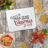 Christmas Towels/ Twas The Night Before Christmas Holiday Farmhouse Waffle Weave Kitchen Dish Towel Holiday Decoration Gift