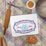 Easter Towels/ Cottontail And Company Candy Shop Easter Bunny Sign Waffle Weave Kitchen Dish Towel Decoration Gift