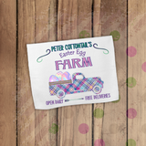Easter Towels/ Easter Egg Farm Antique Truck Plaid Sign Waffle Weave Kitchen Dish Towel Decoration Gift