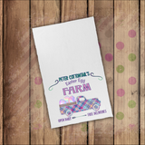 Easter Towels/ Easter Egg Farm Antique Truck Plaid Sign Waffle Weave Kitchen Dish Towel Decoration Gift