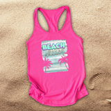 Beach Please Tank Top/ Nautical Vintage Aqua Beach Tropical Summer Tank