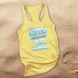 Beach Please Tank Top/ Nautical Vintage Aqua Beach Tropical Summer Tank