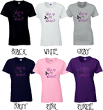 Halloween Witches Shirt/ What Up My Witches Halloween Glitter Ladies T-Shirt/ Glitter Halloween Witch Shirt/ What Up My Bitches Shirt