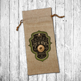 Halloween Wine Gift Bag/ Gothic Eye Of Newt Witch Potion Ingredients Vintage Label Burlap Wine Tote