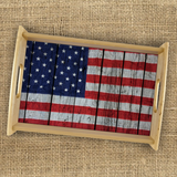 Flag Stars And Stripes Serving Tray Gift/ Patriotic 4th Of July Independence Day Coffee Table/ Cookie Tray