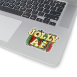 Christmas Stickers/ Jolly AF Marquee Lights Laptop Decal, Planner, Journal Vinyl Stickers