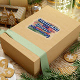 Christmas Stickers/ Christmas Is Too Sparkly Laptop Decal, Planner, Journal Vinyl Stickers