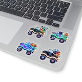 Halloween Stickers/ Spooky Monster Trucks Collection Laptop Decal, Planner, Journal Vinyl Sticker Pack