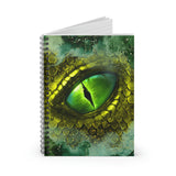 Halloween Journal/ Glam Ink Gothic Green Medieval Dragon Notebook/ Diary Gift