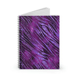 Tiger Glam Journal/ Purple Tiger Stripes Animal Print Notebook/ Diary Gift