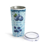 Blueberries Stainless Steel 20oz Tumbler/ Iced Summer Blueberries Fruit Drink Travel Mug Gift