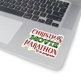 Christmas Stickers/ Movie Marathon Marquee Letter Lights Laptop Decal, Planner, Journal Vinyl Stickers