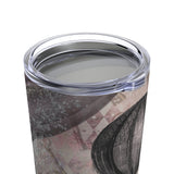 Vintage Steampunk Glam Stainless Steel 20oz Tumbler/ Purple Balloon, Skeleton Keys Glitter Travel Mug Gift
