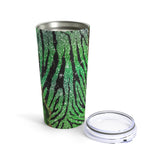 St. Patrick's Day Zebra Glam Irish Shamrocks 20oz Tumbler/ Travel Mug