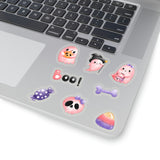 Halloween Stickers/ Pink Ghosts Trick Or Treat Collection A Laptop Decal, Planner, Journal Vinyl Sticker Pack