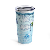 Blueberries Stainless Steel 20oz Tumbler/ Iced Summer Blueberries Fruit Drink Travel Mug Gift