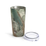 Vintage Steampunk Glam Stainless Steel 20oz Tumbler/ Teal Grunge Edison Bulbs Travel Mug Gift