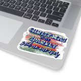 Christmas Stickers/ Christmas Is Too Sparkly Laptop Decal, Planner, Journal Vinyl Stickers
