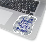 Christmas Stickers/ Let It Snow Filigree Snowman Laptop Decal, Planner, Journal Vinyl Stickers