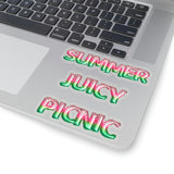 Watermelon Stickers/ Green, Pink Watermelon Foil Balloons Words Summer, Picnic, Juicy Laptop Decal, Planner, Journal Vinyl Stickers