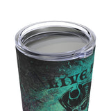 Pirate Sugar Skull Stainless Steel 20oz Tumbler/ Gothic Grunge Live Fast Die Pretty Travel Mug Gift