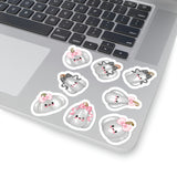 Halloween Stickers/ Cute Kawaii White Pumpkins Fall Collection Laptop Decal, Planner, Journal Vinyl Sticker Pack