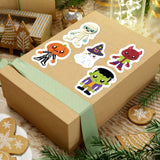 Halloween Stickers/ Trick Or Treaters Mummy Monsters Collection Laptop Decal, Planner, Journal Vinyl Sticker Pack