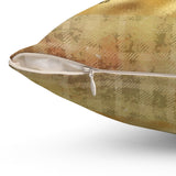 Autumn Fall Pillow/ Farm Fresh Pumpkins Hay Rides, Corn Maze Sign Orange And Green Plaid Farmhouse Decor