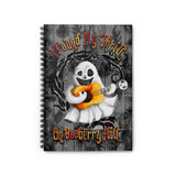 Halloween Journal/ Ghost Guitar Booberry Hill Notebook/ Diary Gift
