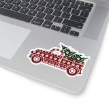 Christmas Stickers/ Old Fashion Farmhouse Truck Laptop Decal, Planner, Journal Vinyl Stickers