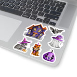 Halloween Stickers/ Halloween Town Collection D Laptop Decal, Planner, Journal Vinyl Sticker Pack