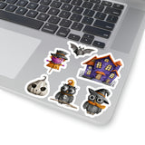 Halloween Stickers/ Halloween Town Collection B Laptop Decal, Planner, Journal Vinyl Sticker Pack