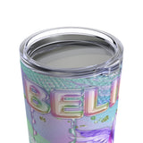 Glam Glitter Unicorn Stainless Steel 20oz Tumbler/ Pretty Purple Unicorn With Believe Foil Balloons Travel Mug Gift