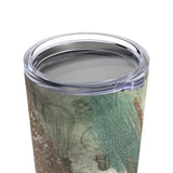 Vintage Steampunk Glam Stainless Steel 20oz Tumbler/ Teal Grunge Edison Bulbs Travel Mug Gift