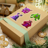 Halloween Stickers/ Silly Fuzzy Monster Collection Laptop Decal, Planner, Journal Vinyl Sticker Pack