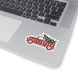 Christmas Stickers/ Old Fashion Farmhouse Truck Laptop Decal, Planner, Journal Vinyl Stickers
