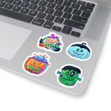 Halloween Stickers/ Cute Monster Vampire Pumpkin Collection Laptop Decal, Planner, Journal Vinyl Sticker Pack