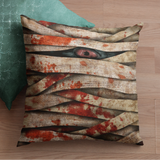 Halloween Throw Pillow/ Bloody Mummy Gauze Wrap With Peeking Creepy Monster Eye Decor