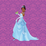 Disney Princess Tiana Pillow/ Princess And The Frog Tiana Throw Pillow Décor/ Royal Purple Tiana Princess Crown Girl’s Bedroom Decor