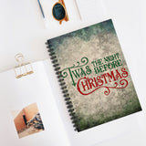 Christmas Journal/ Vintage Holiday Twas The Night Before Christmas Notebook/ Diary Gift