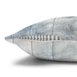 Nautical Throw Pillow Cover/ Watercolor Seashells And Fish Striped Weathered Wood Beach Décor/ Coastal Beach Pillow Gift