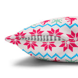 Christmas Pillow Cover/ Tropical Pink Flamingos And Palm Trees Christmas Sweater Holiday Décor